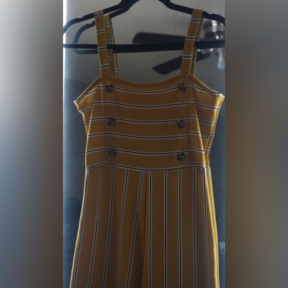 COPY - Yellow Pleated Wide Leg Jumpsuit